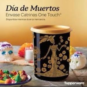 New!!! Tupperware Canister day of the dead